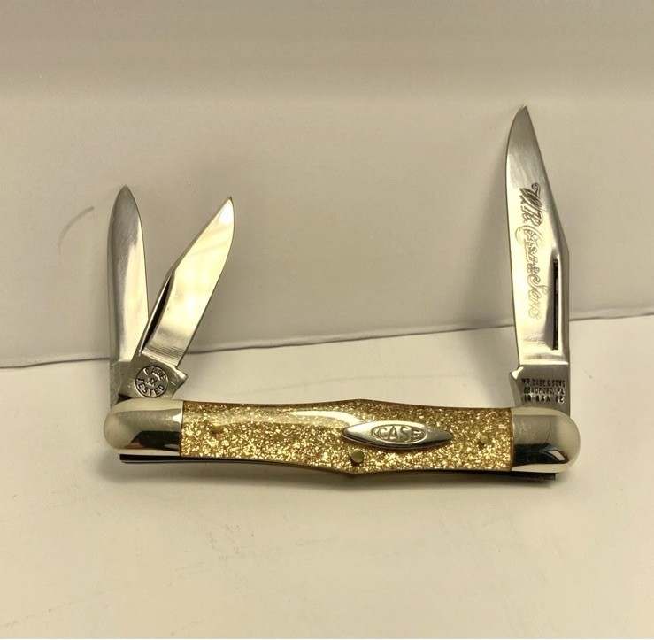 WR CASE & SONS CLASSIC 1992 Goldstone Handles Whittler Knife NICE