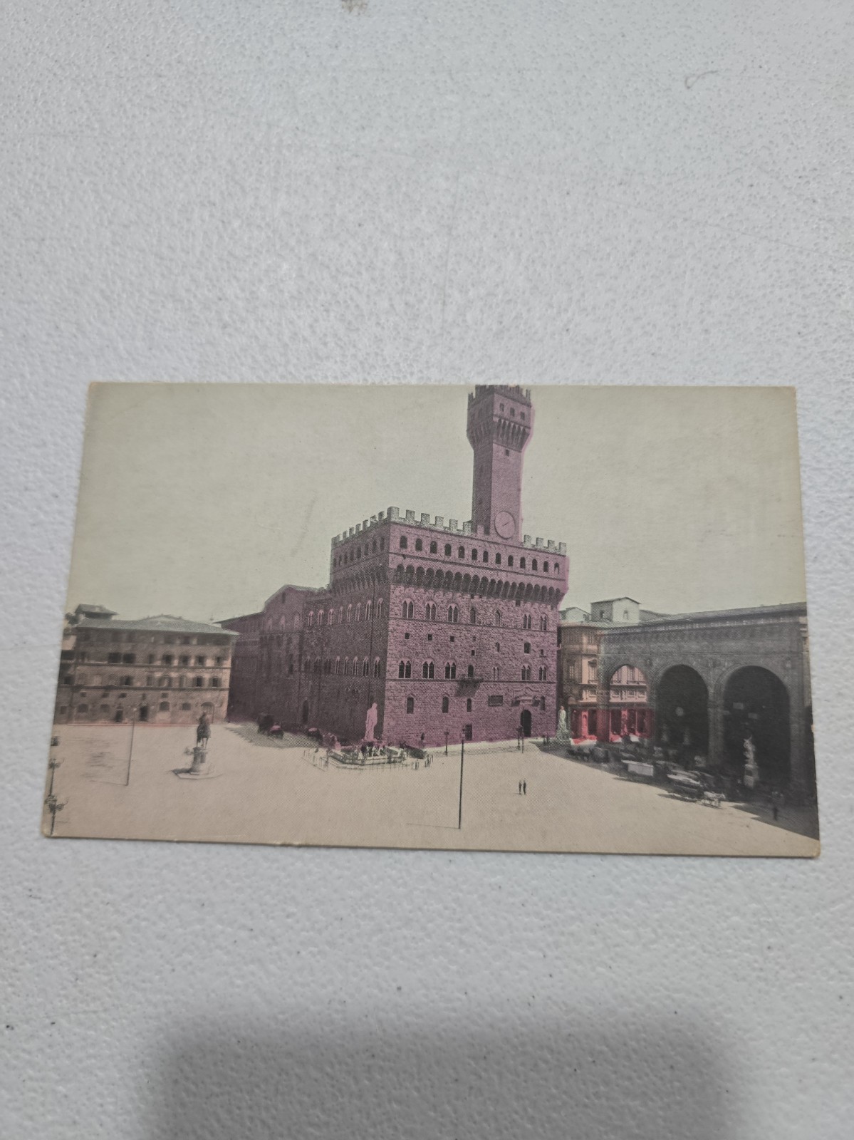 Florence Italy Palazzo Vecchio The Old Palace 4x6 Vintage Postcard