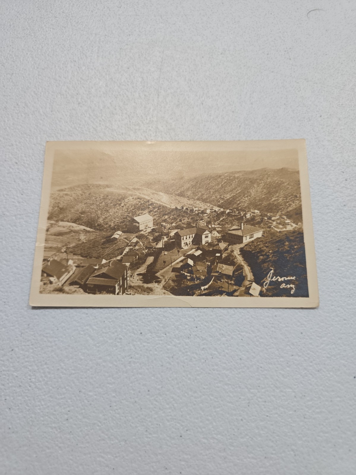 1917 Jerome Arizona Copper Mining Town Birdseye View  AZ Rppc Postcard