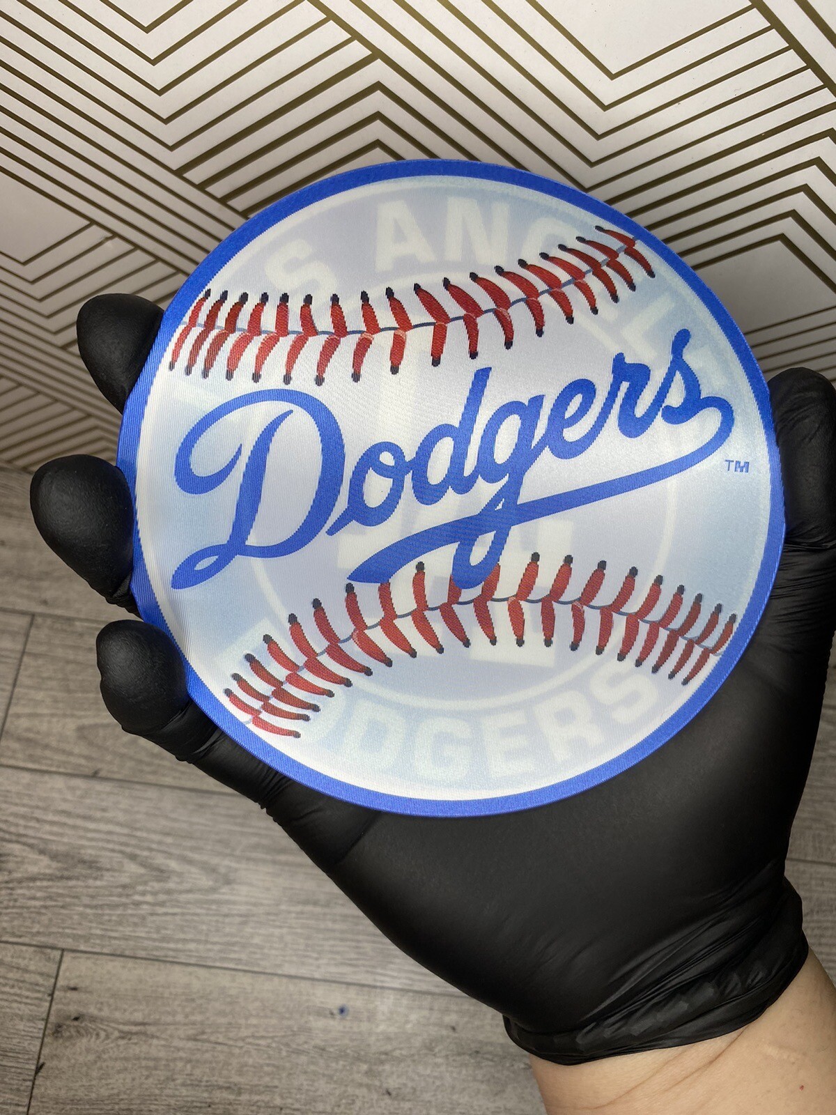 MLB LA Los Angeles Dodgers 3D Lenticular Motion Sticker Car Decal Peeker Laptop