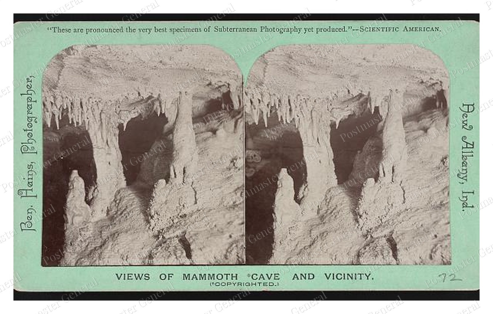 Mammoth Cave Kentucky Olive\'s Bower Standard Postcard COPY RPPC