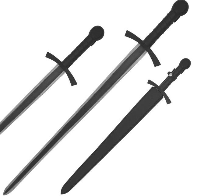 Medieval Warrior Handmade Viking Style Sword-Leather Wrapped Steel Handle+Sheath