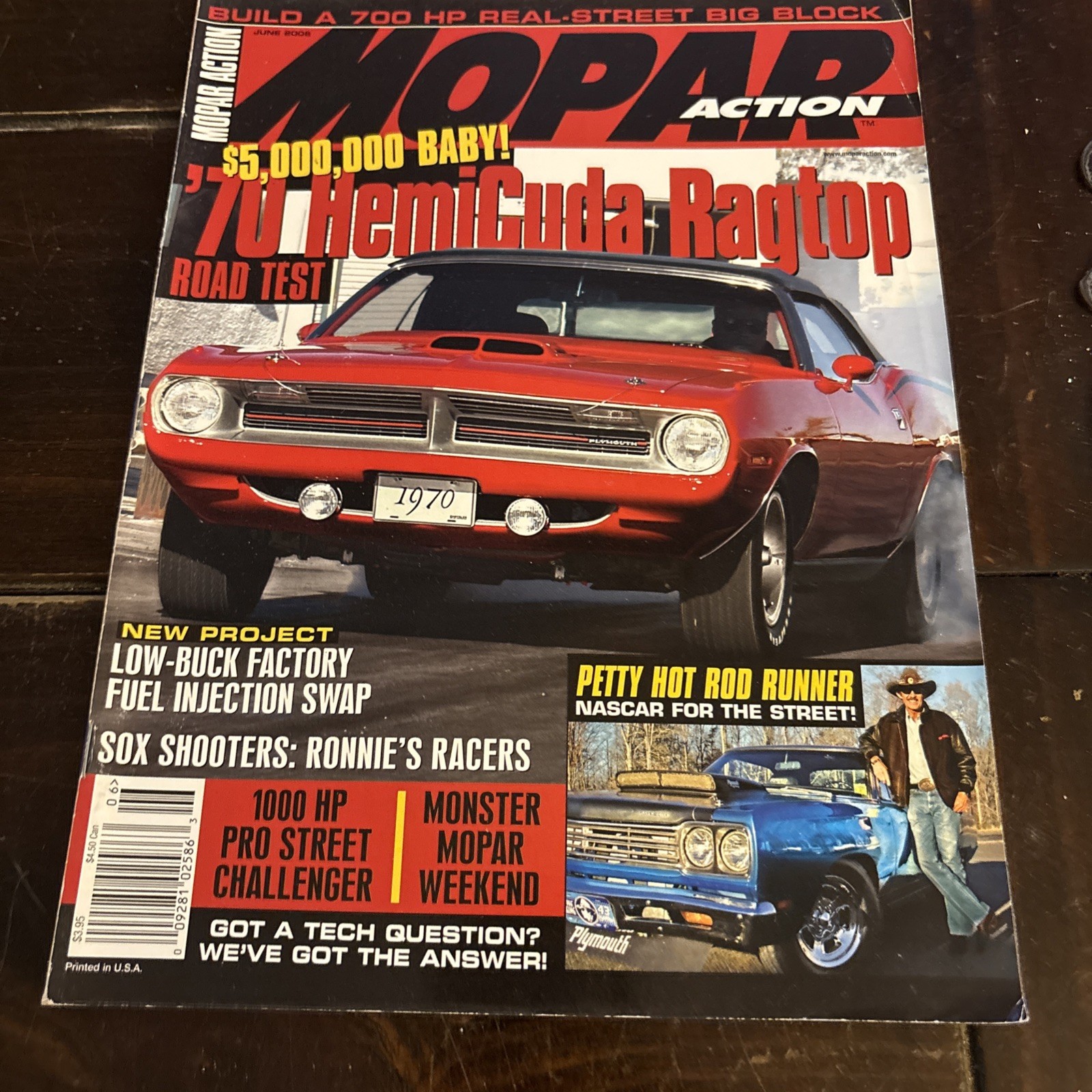 Mopar Action Magazine June 2006 70 HemiCuda Ragtop Road Test