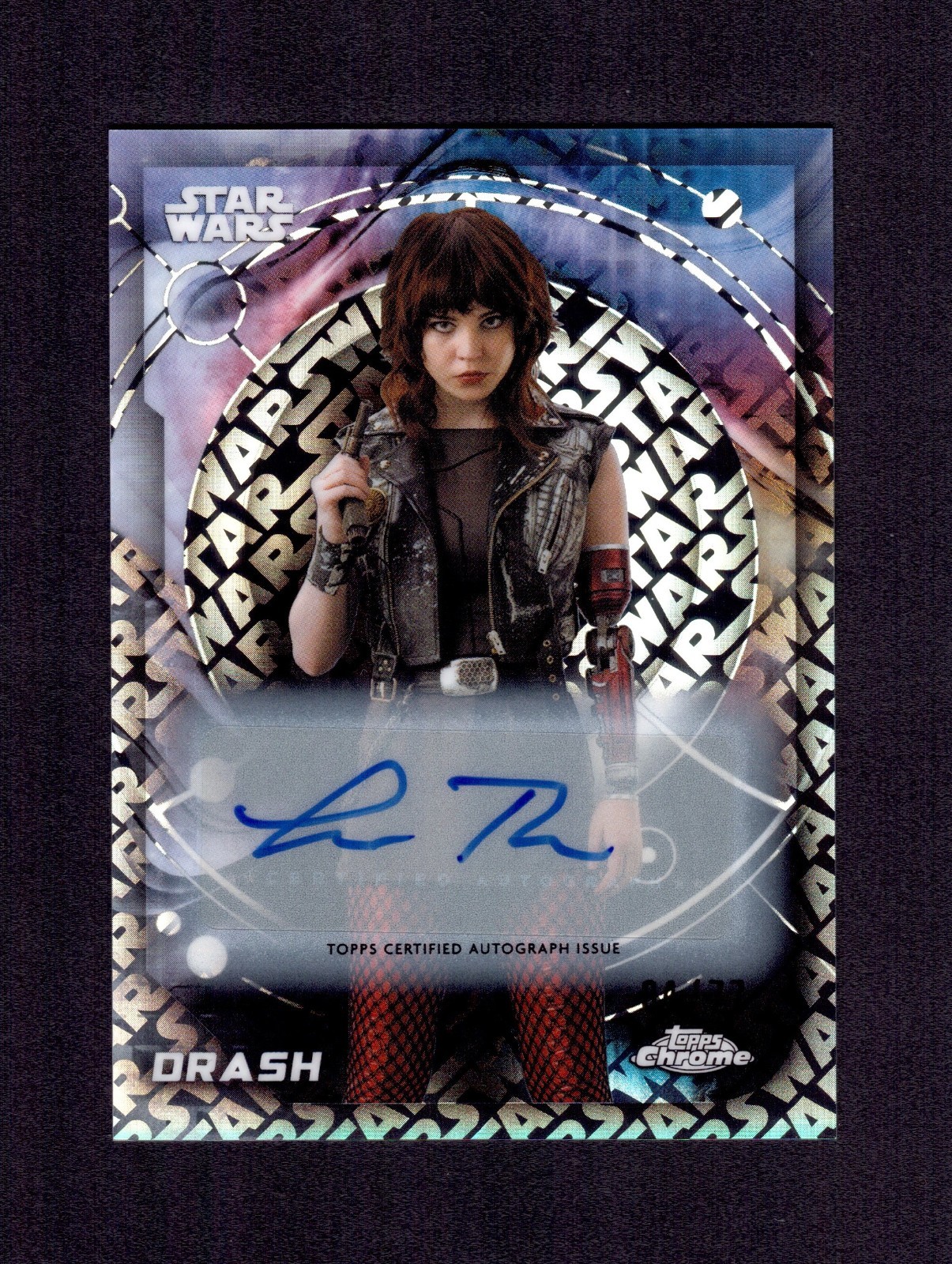 2026 Topps Chrome Star Wars SOPHIE THATCHER Auto Logofractor #04/77 as Drash