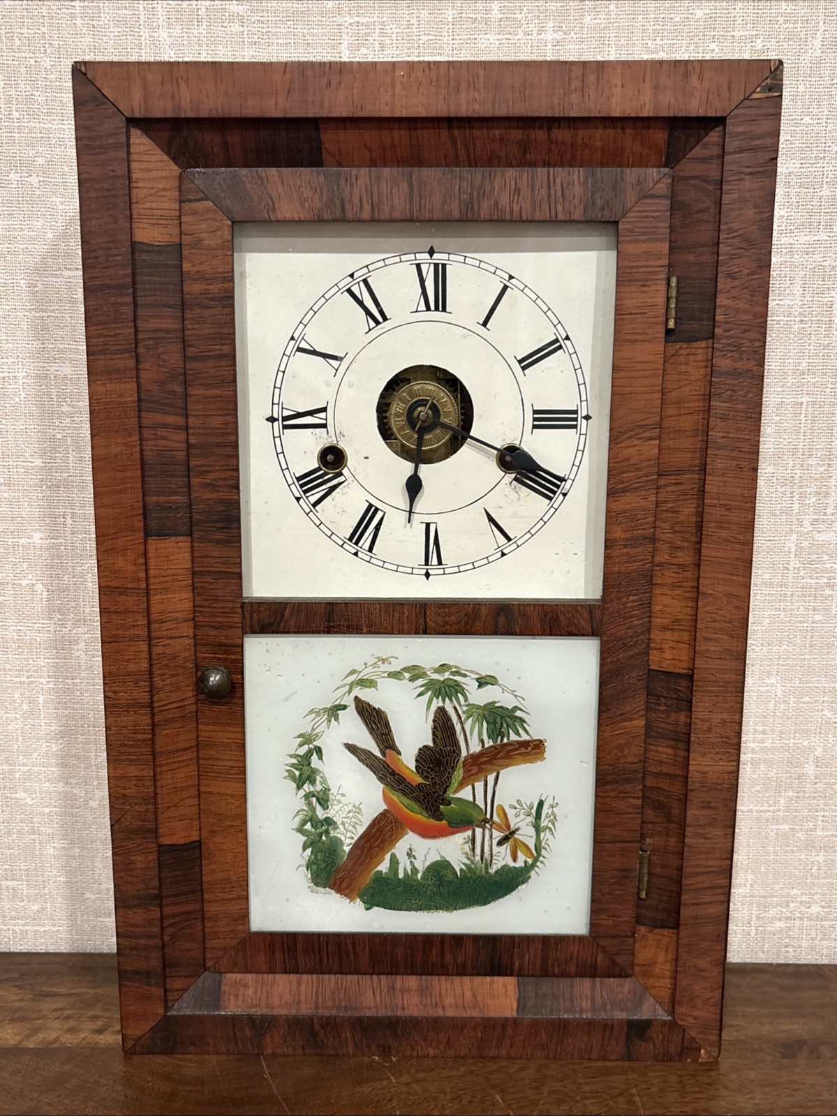 Antique Minature Seth Thomas Ogee Style Shelf Clock - Runs See Description.
