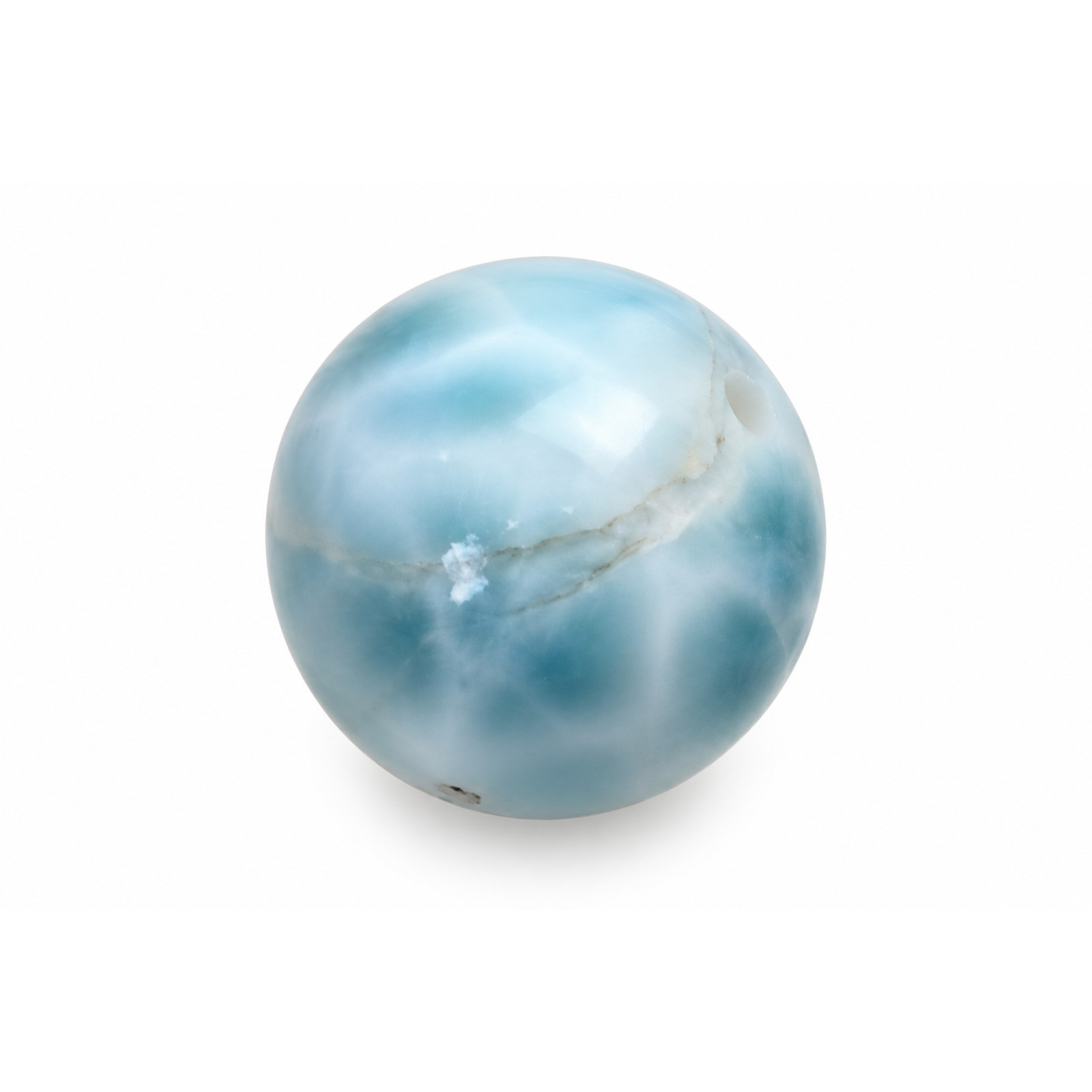 Genuine sky blue Dominican Larimar bead 16.5mm