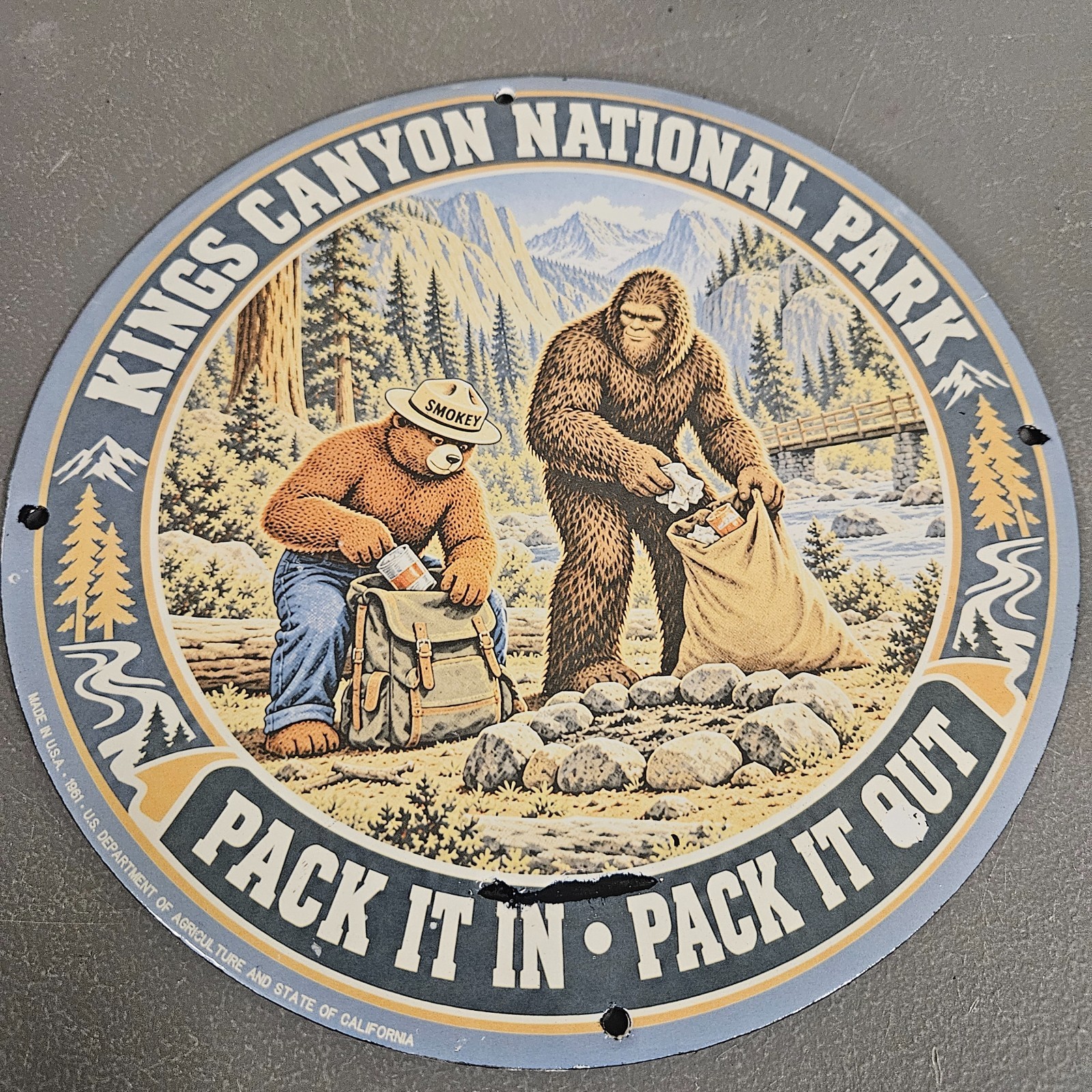 VINTAGE 1961 KINGS CANYON NATIONAL PARK 12