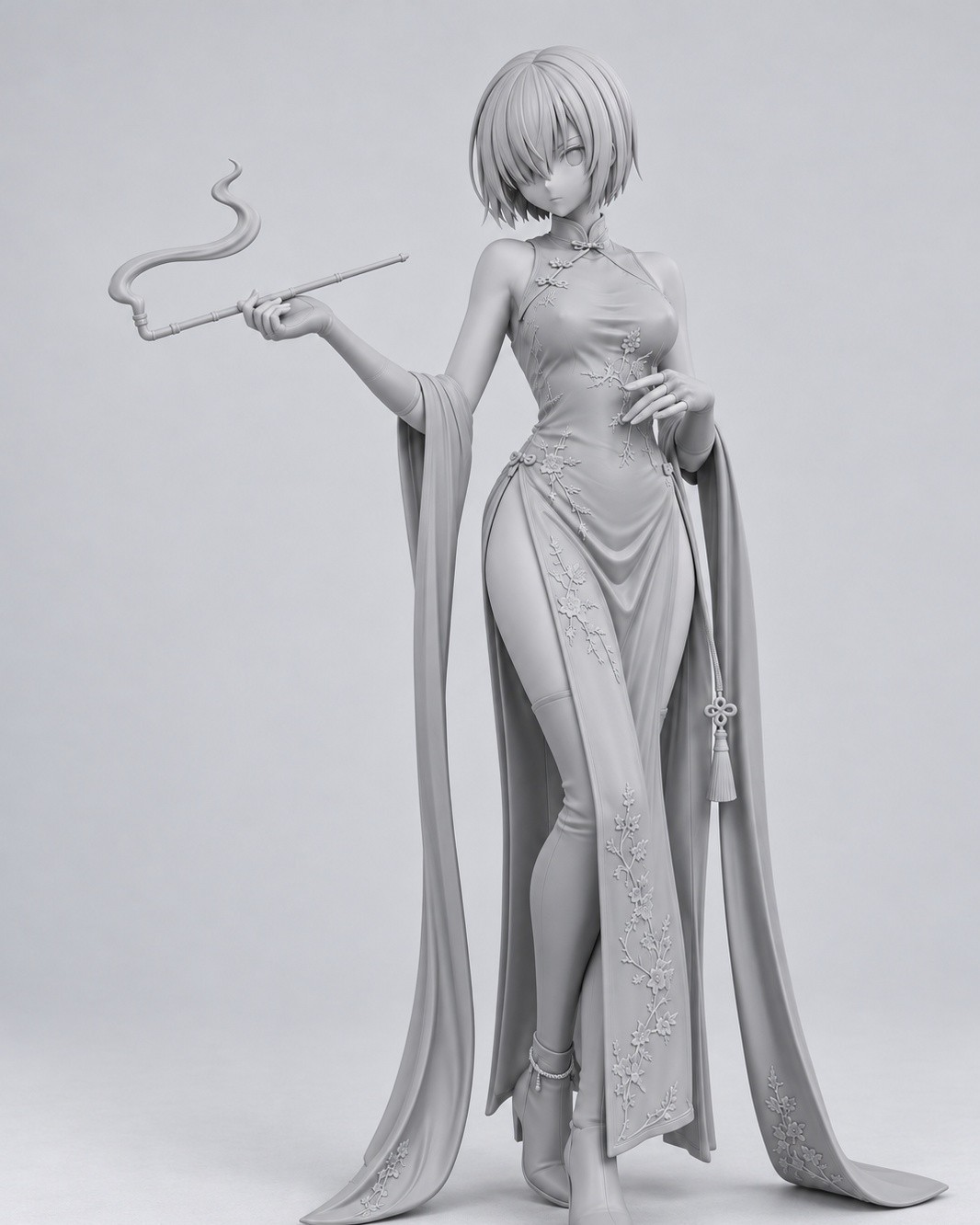 1/7 Mash Kyrielight Fate FGO Unpainted Unassembled Resin Garage Kit GK Figure
