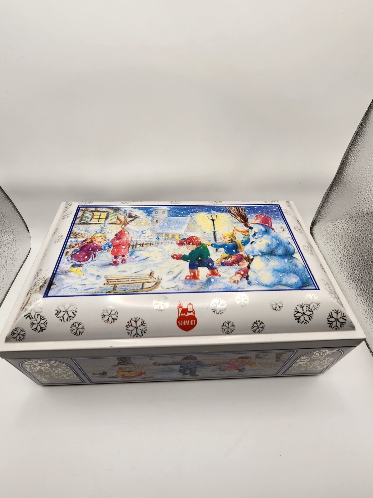 Vintage Schmidt Nürnberg Lebkuchen Tin Germany Winter Scene Box