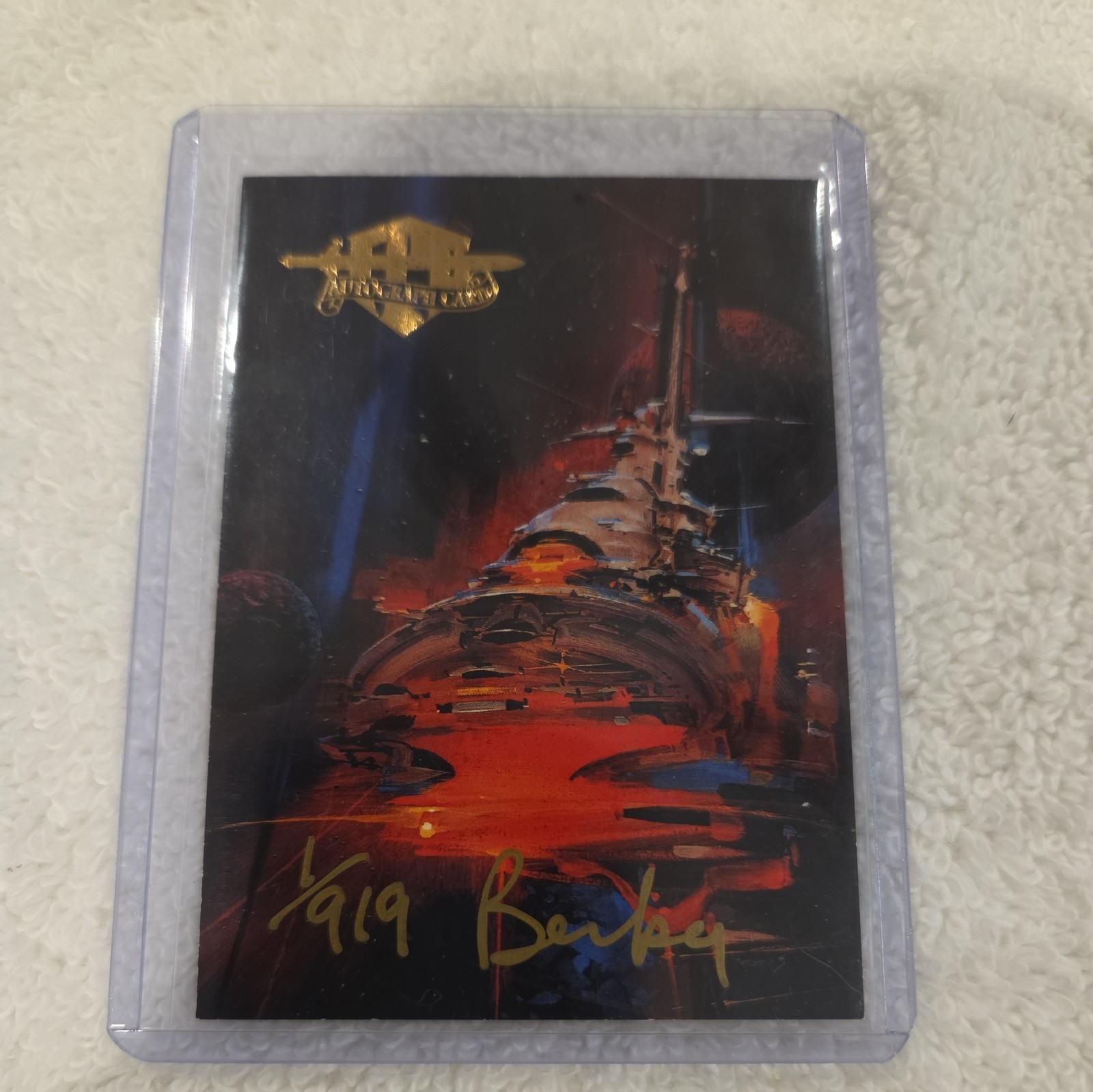 1/919 John Berkey Signed Autograph Series Two  FPG 1996 Card #1 Fire Below