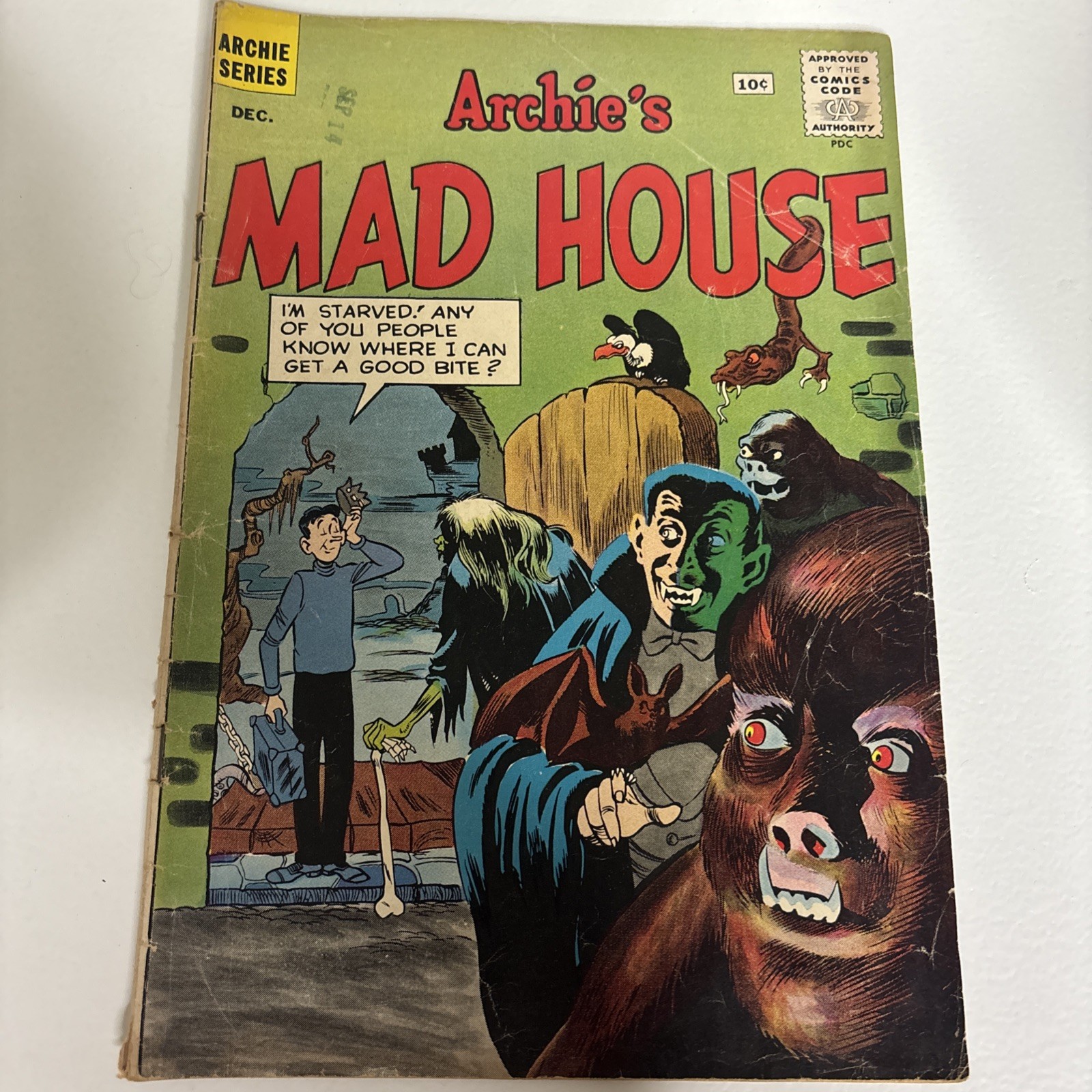 Archie's Madhouse #16 (1961) GD Monster Cover Dracula Wolfman Jughead