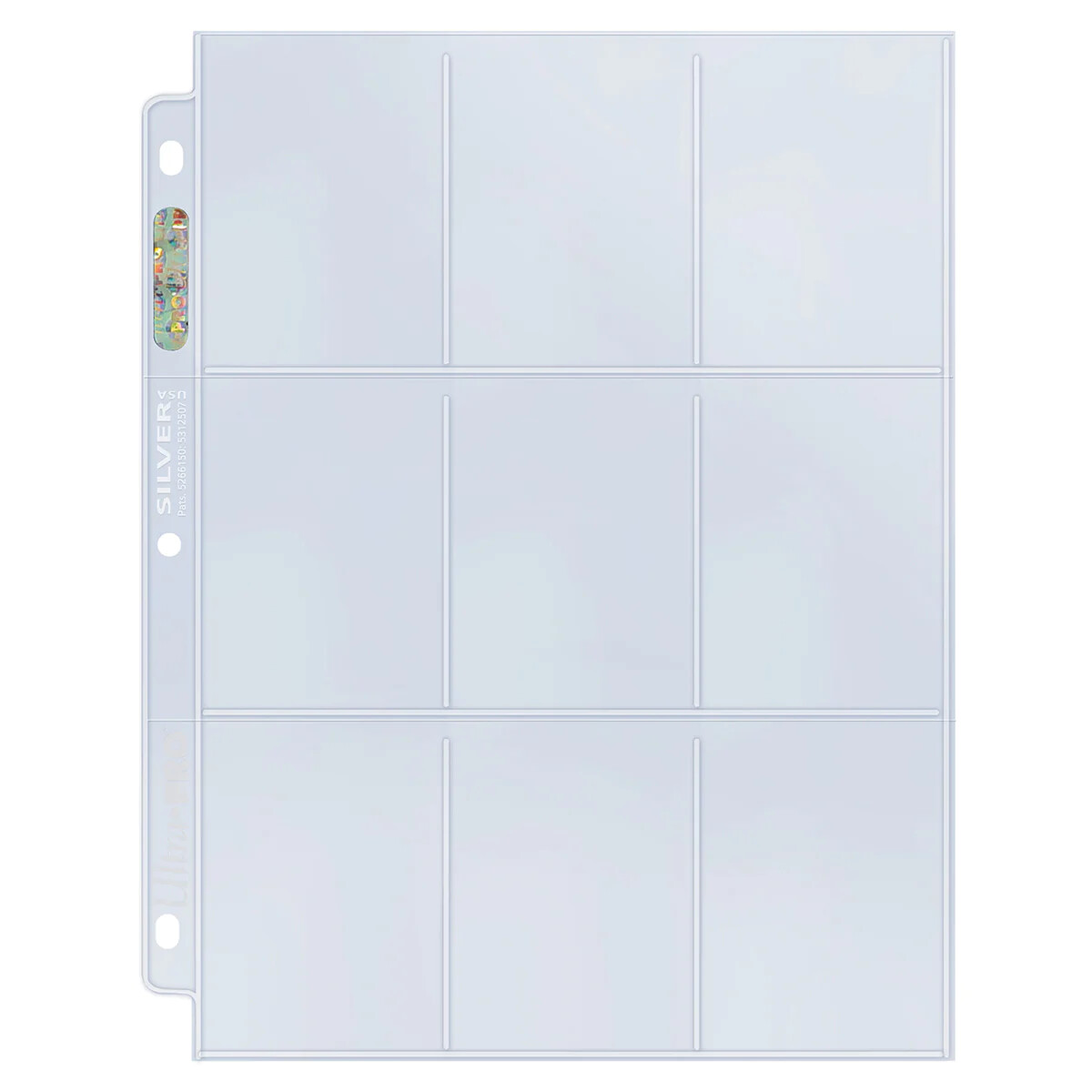 (5) Ultra Pro Pocket Album Pages Fits 3 Ring Binders, Sports Cards Photos Gaming