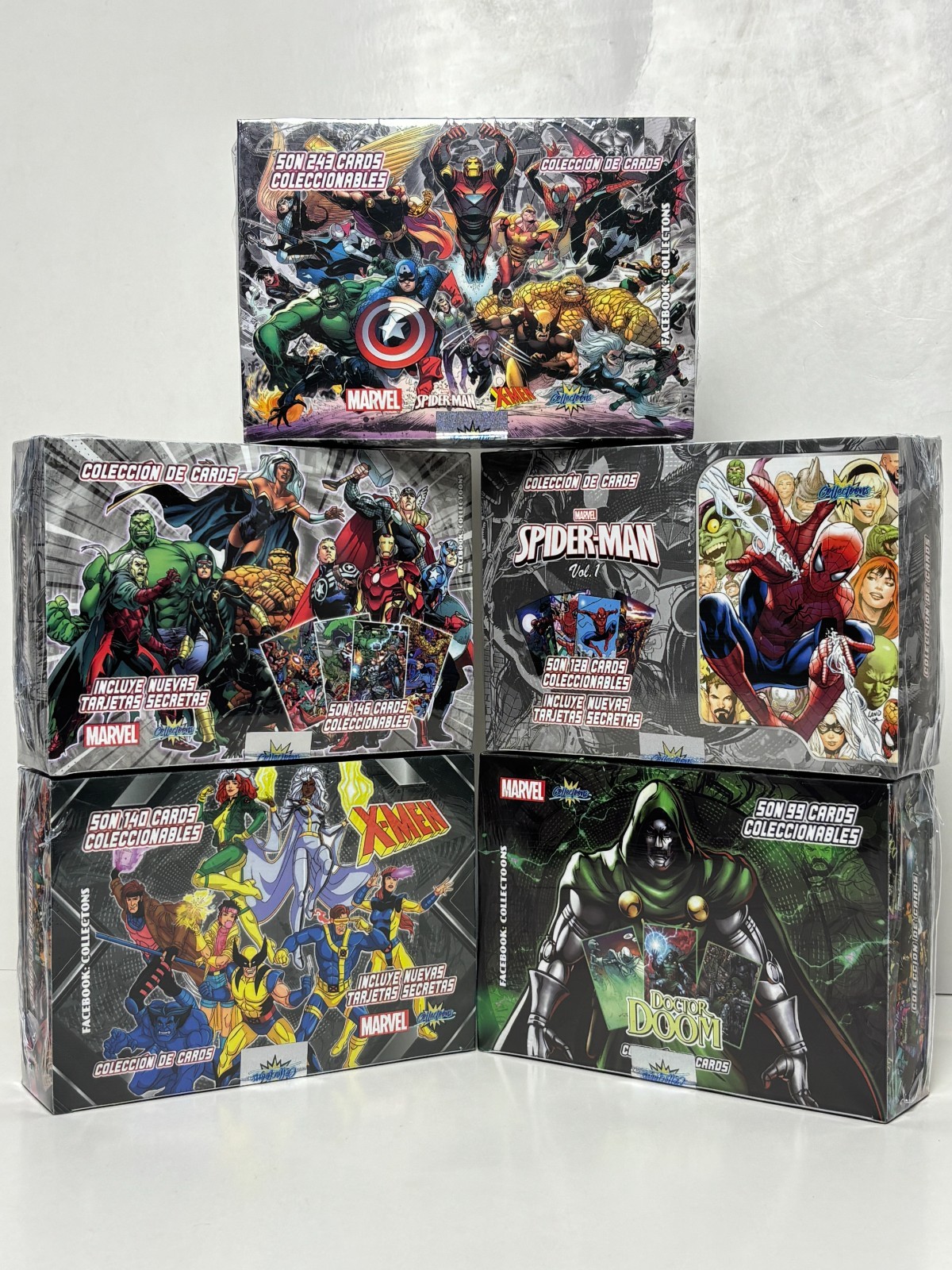 5 BOXES - MARVEL COLLECTIONS Collectoons Cards - 120 Sealed Packs