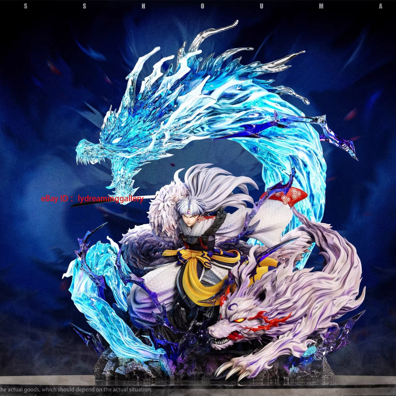 Mochi Studio Inuyasha Sesshomaru 20.8” Limited Collectible Anime Statue Figure