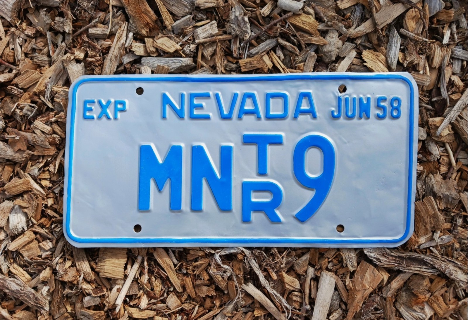 1958 NEVADA LICENSE PLATE - MINERAL COUNTY TRAILER #9