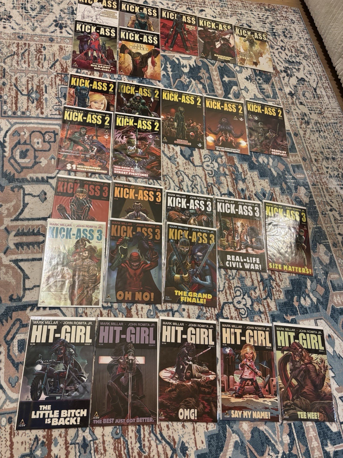 ICON COMICS Kick-Ass, Kick-Ass 2, Kick-Ass 3, Hit-Girl Variants 29 Comic Books
