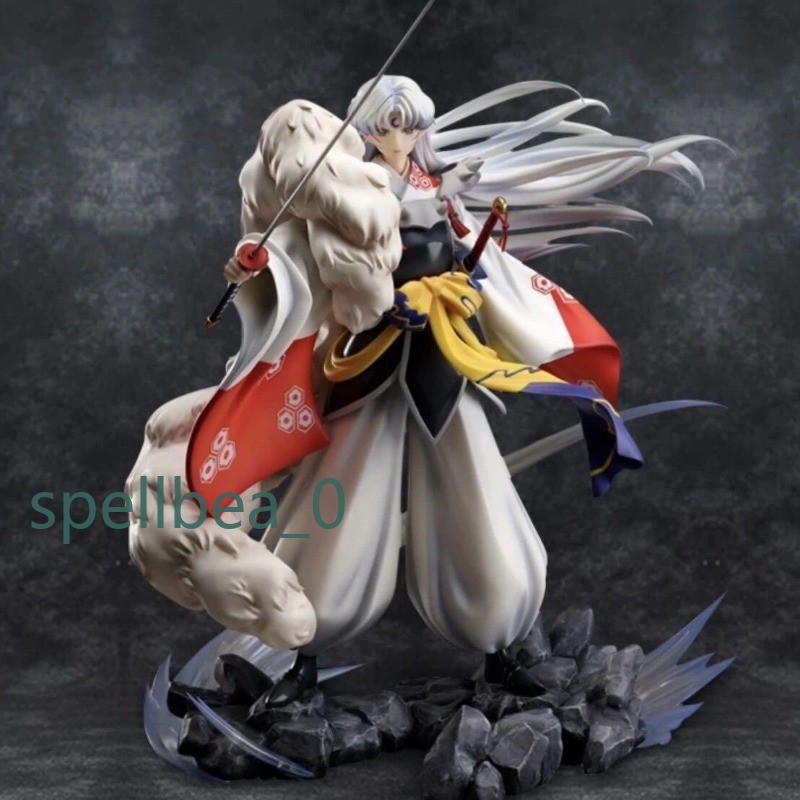 NEW Inuyasha Sesshomaru 30cm Resin GK Figure HM Version 2.0 Upgraded Head Sculpt