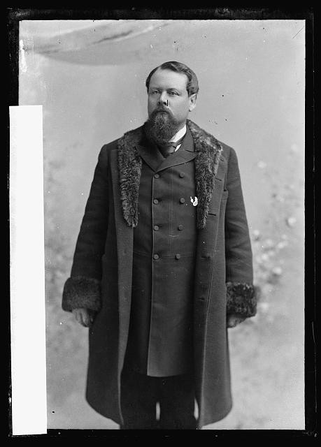 Photo:W.H. Nichols Portrait in Fur Coat Circa 1891-1894