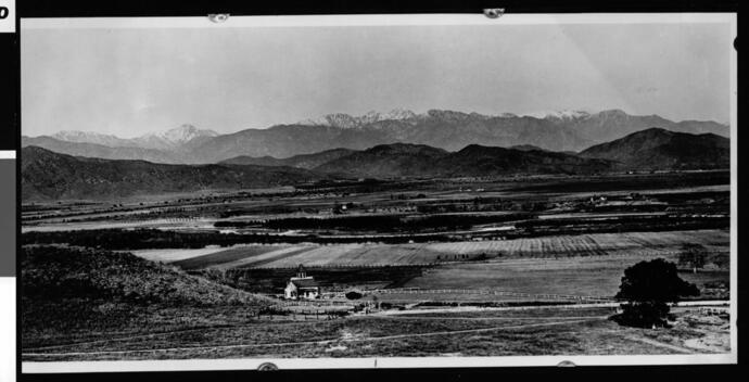 Panoramic view of Glendale from the west 1900 detail 3 California Old Photo