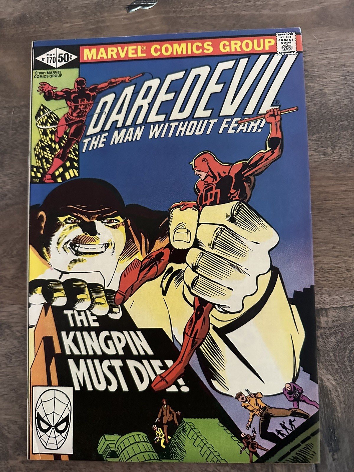 DAREDEVIL #170 1981 MARVEL VF/NM KINGPIN KEY ISSUE FRANK MILLER FIRST KINGPIN DD