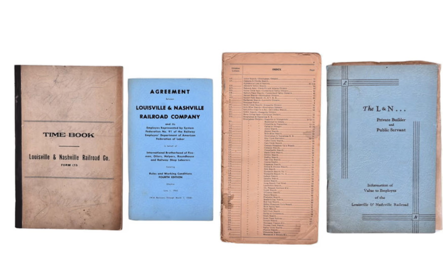 Louisville & Nashville L&N Instruction, Information, Record Books, Lot of 4