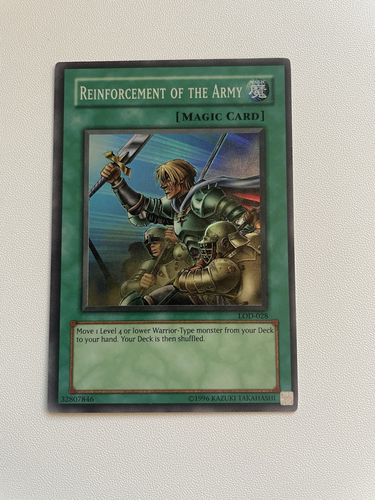 YU GI OH Reinforcement of the Army LOD-028 Super Rare Unlimited VLP 