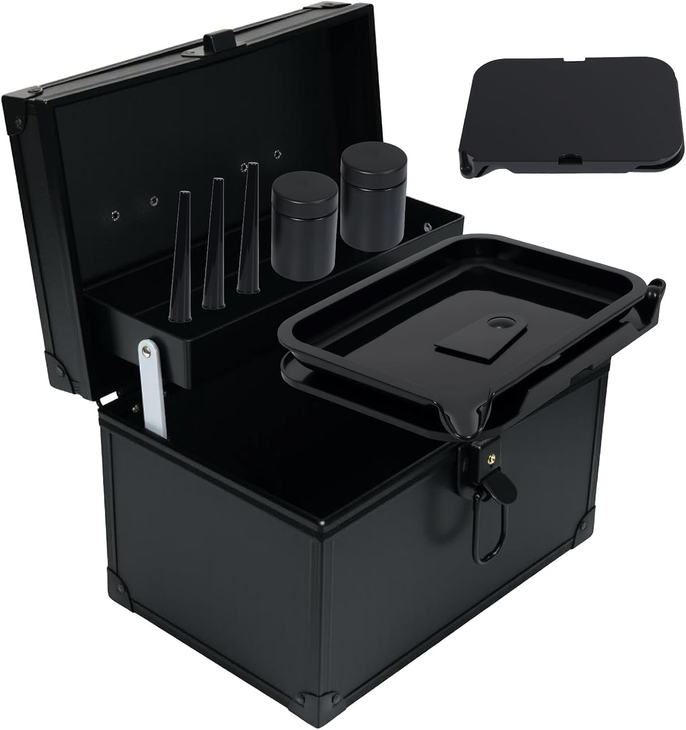 10 Inch Stash Box Set with Rolling Tray - Large Airtight Herb Storage Container 10 Inch Stash Box Set with Rolling Tray - Large Airtight Herb Storage Container
