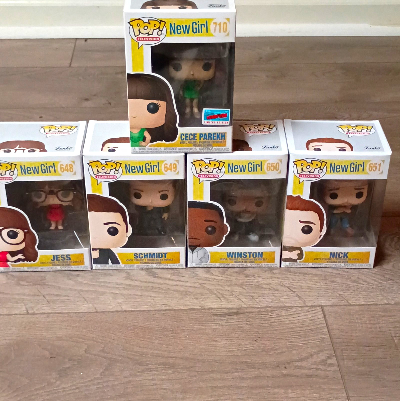 Funko Pop New Girl 5-Pack Vinyl Lot Jess Schmidt Winston Nick Cece NYCC Excl