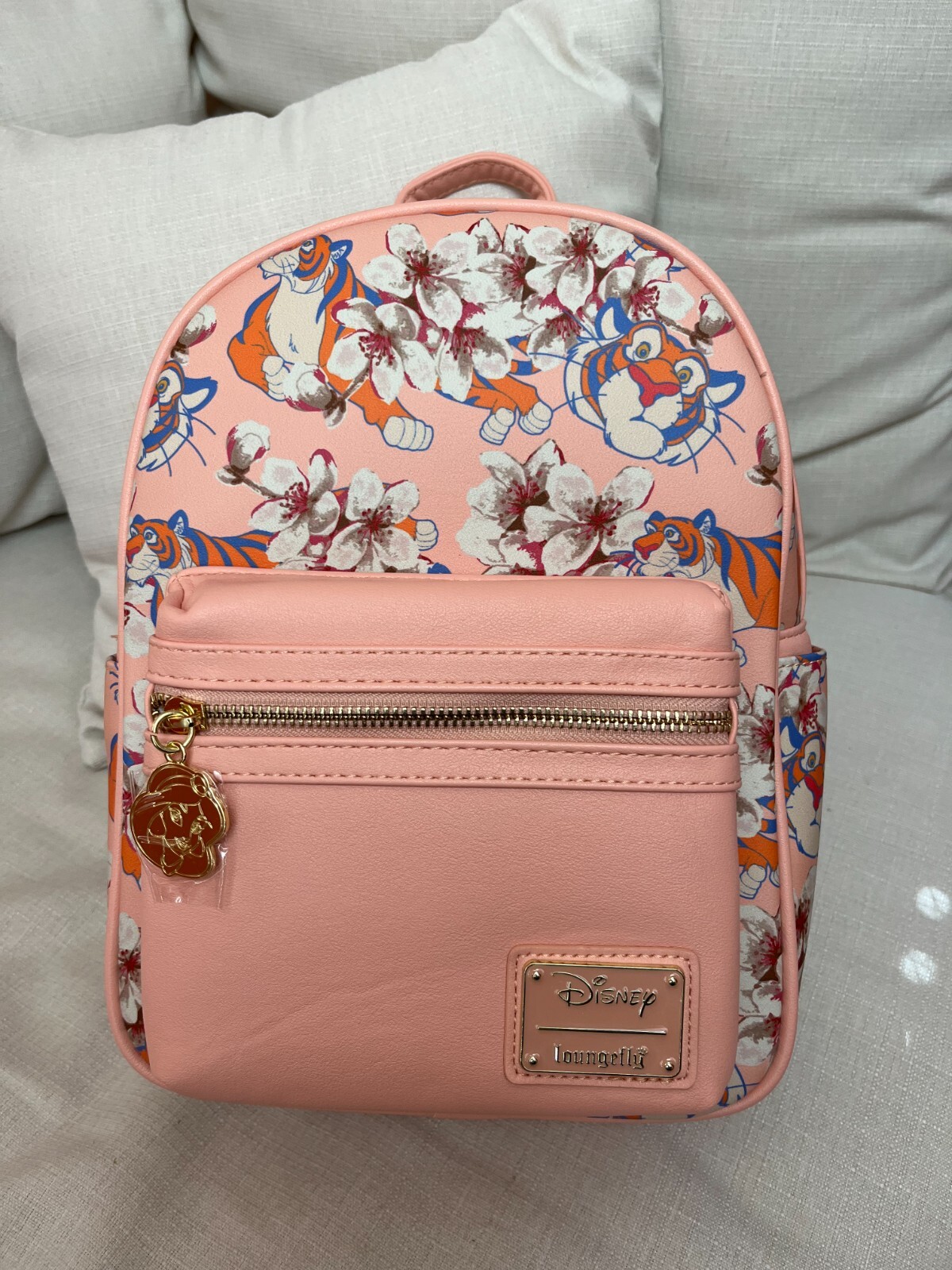 Loungefly Disney Aladdin Rajah Tiger Floral Mini Backpack Great Placement