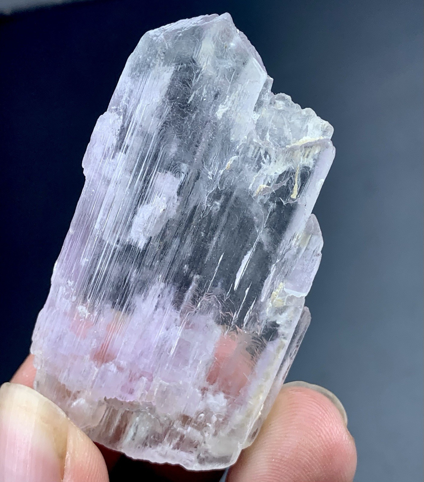 130 Cts Kunzite Crystal Specimen From Afghanistan.