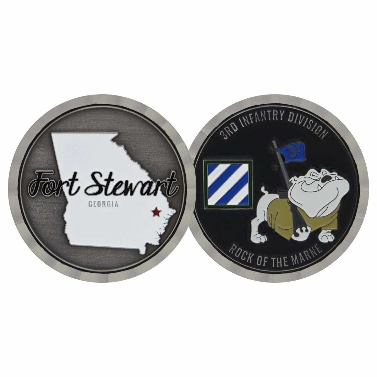 ARMY FORT STEWART ROCK OF MARNE 3RD INFANTRY DIVISION 1.75