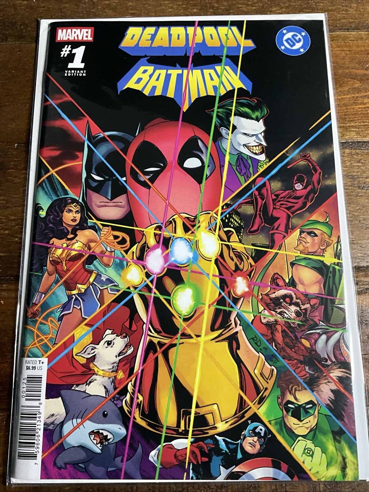 DEADPOOL/BATMAN #1 (RUSSELL DAUTERMAN INFINITY GAUNTLET HOMAGE)(2025) MARVEL/DC