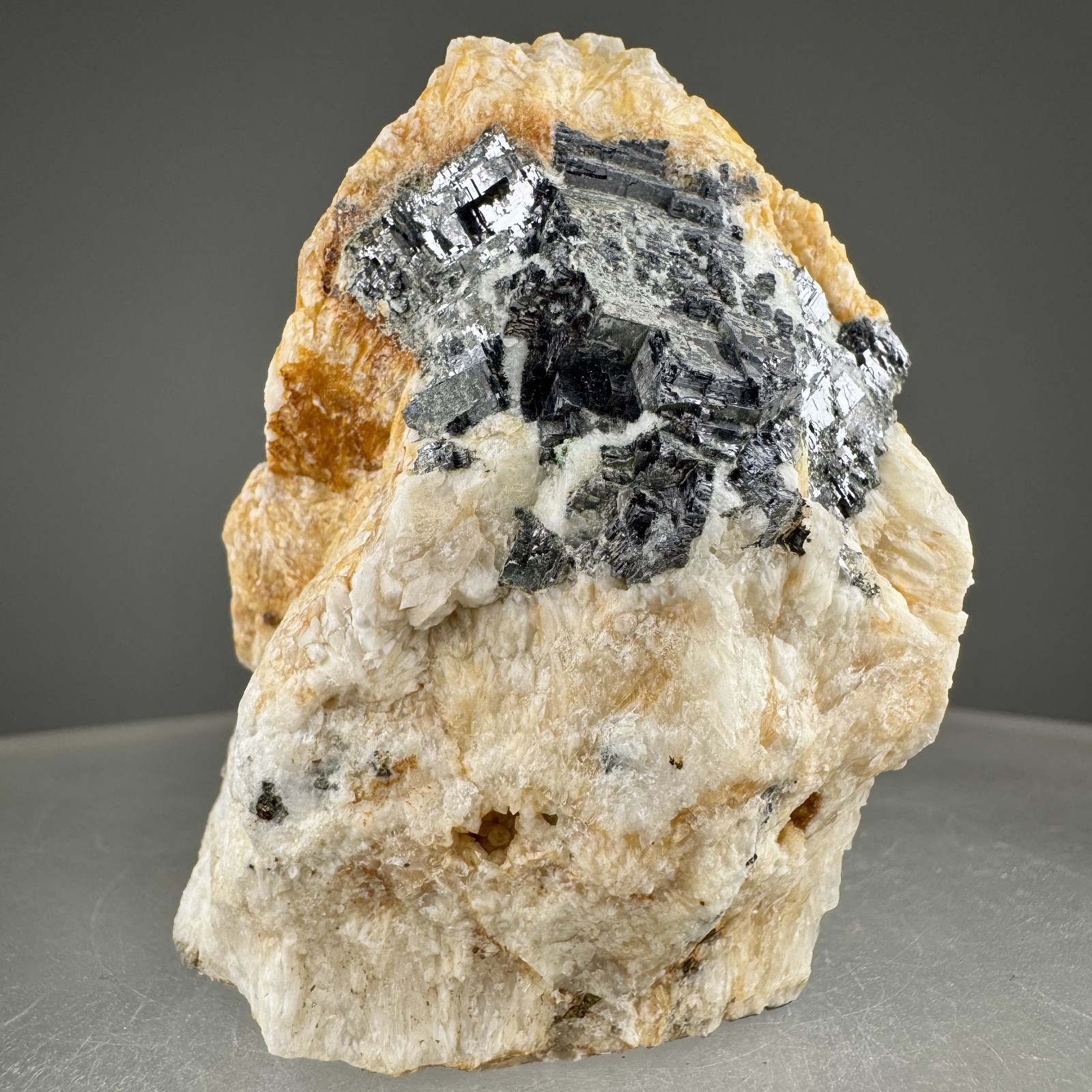 Galena in Quartz: Loudville Lead Mine, Easthampton, Massachusetts- Rare