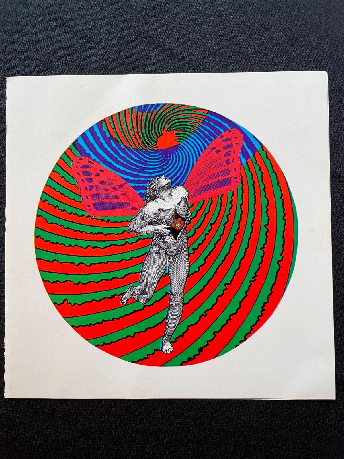 Vintage 1960s East Totem West Psychedelic Notecard Satty Unused with Envelope