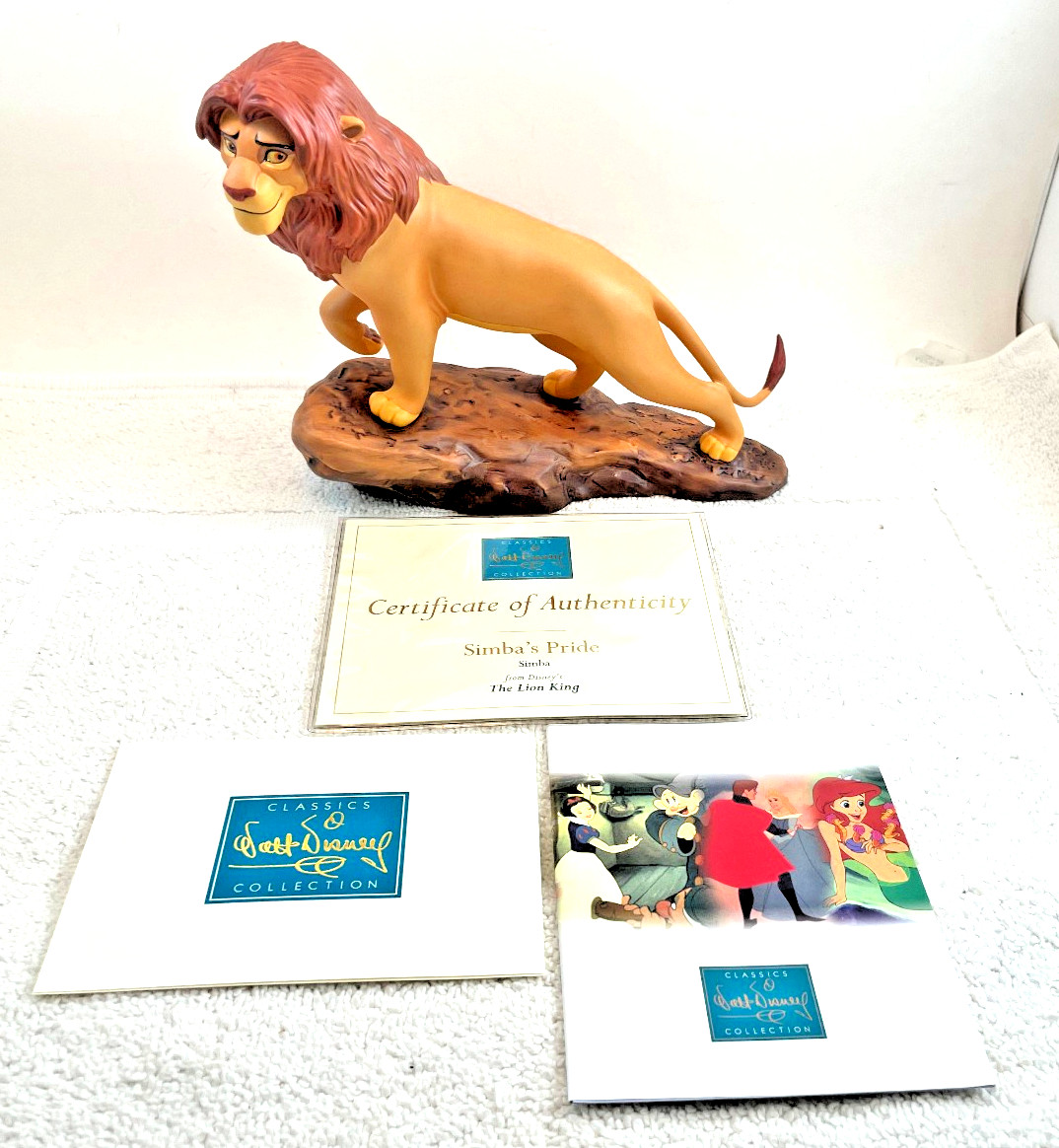 HTF 1999 Disney WDCC Simbas Pride Lion King 5th Anniversary Retired NIB COA