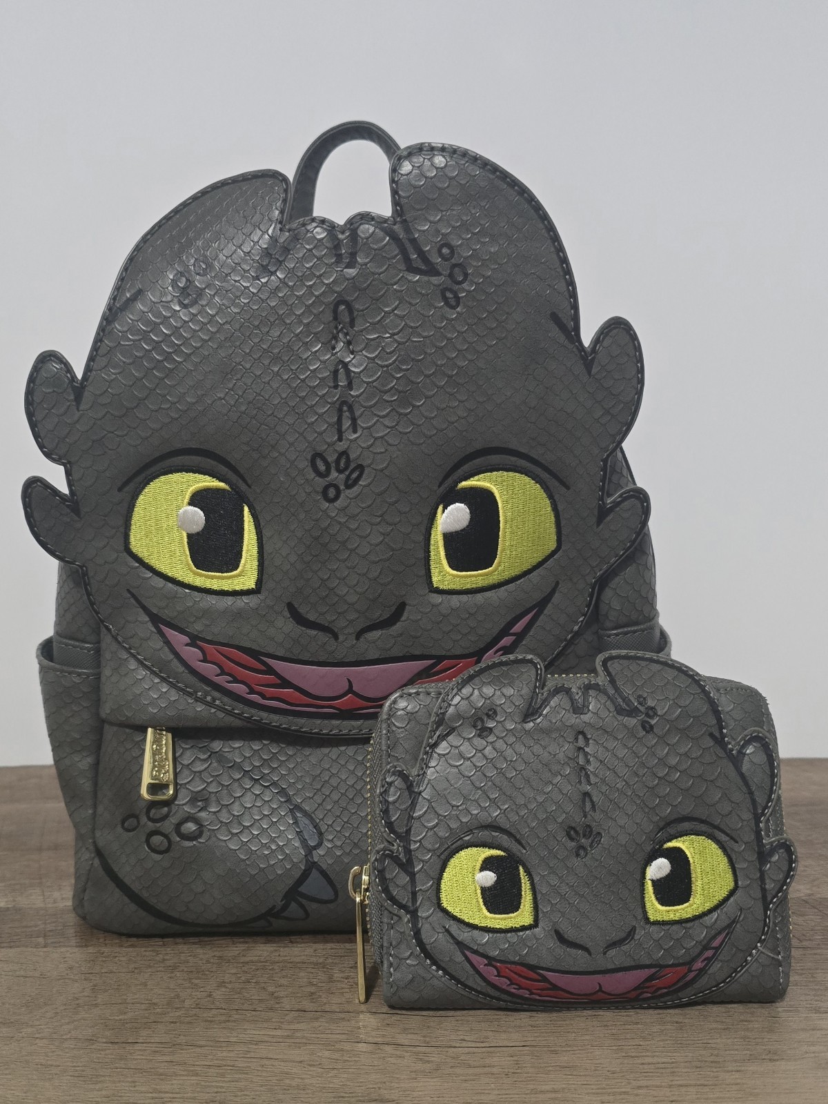 Loungefly DreamWorks Toothless Mini Backpack & Wallet 2pc