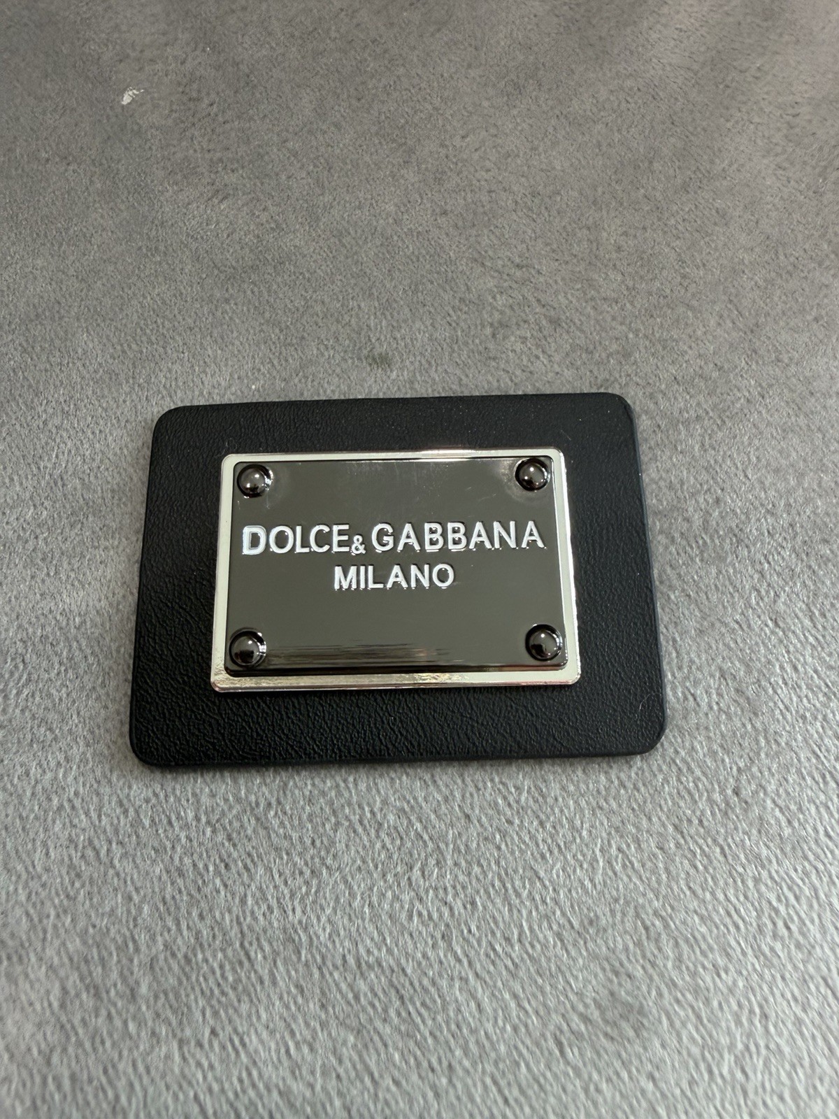 Metal Logo D&G Dolce&Gabbana Emblem Plate As Replacement For Lost/Missing Ones