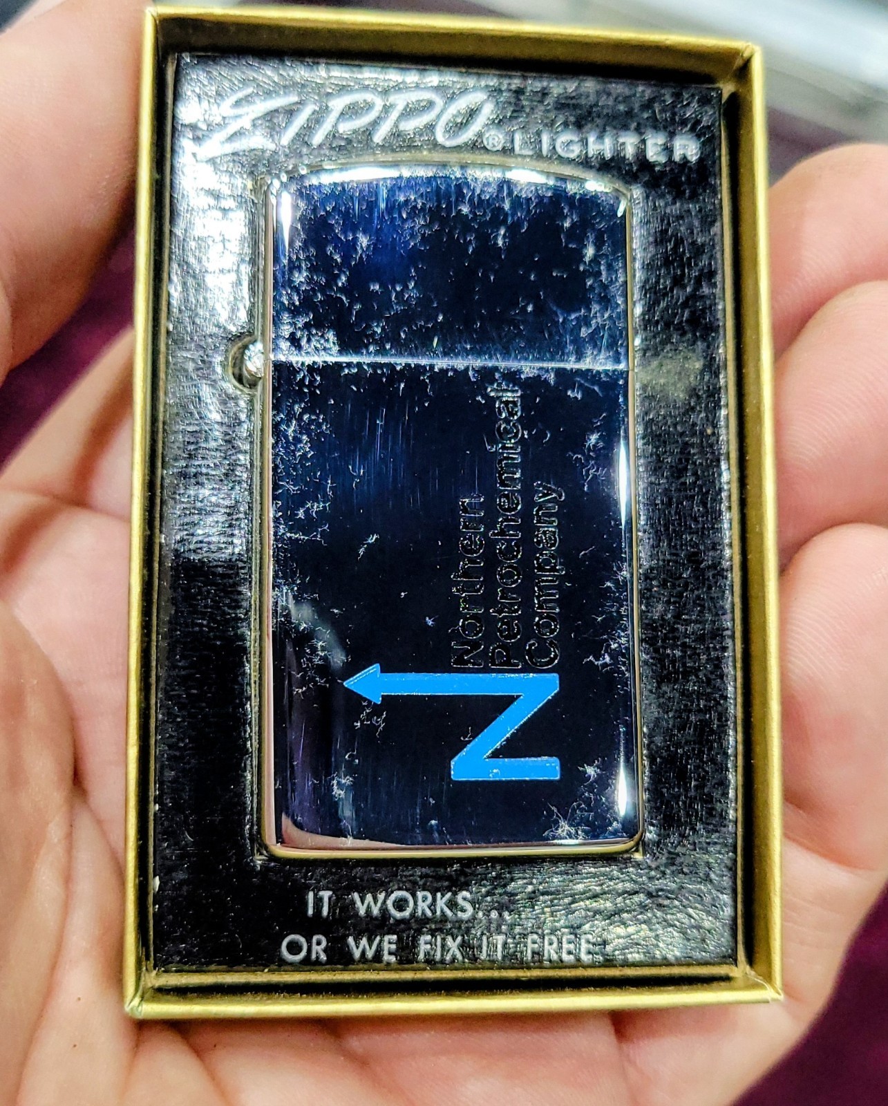 Zippo Lighter NORTHERN PETROCHEMICAL COMPANY- RARE