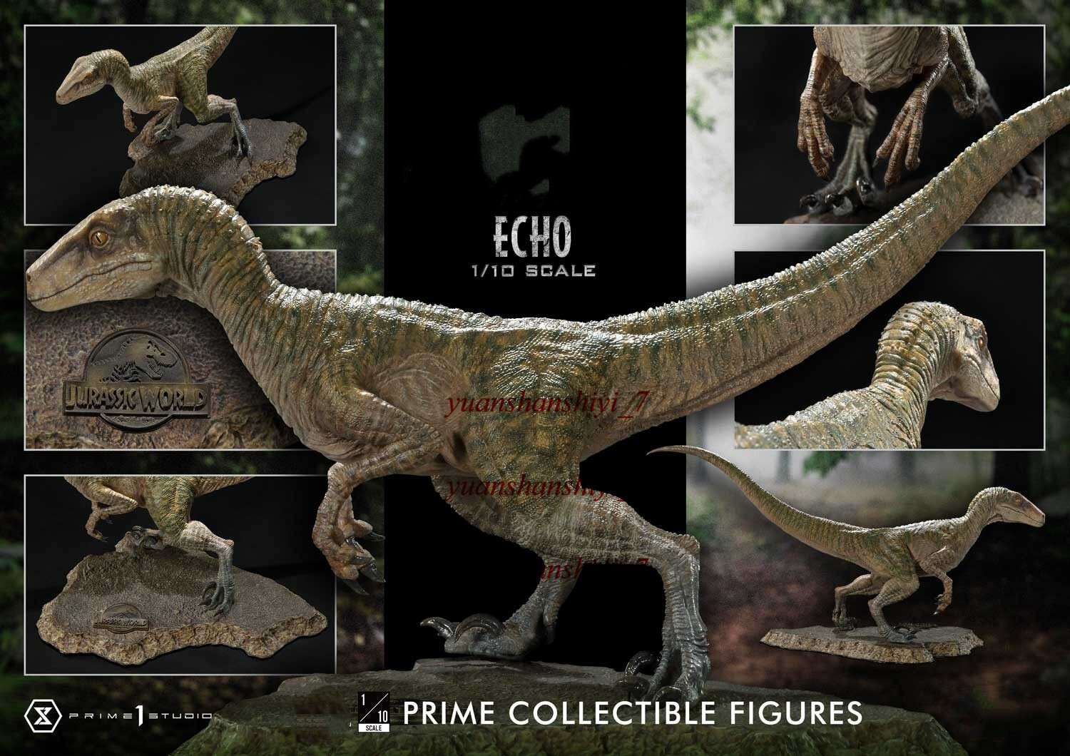 Prime 1 Studio PCFJW-05 Velociraptor Dinosaur 1/10 Limited Statue Figurine Model