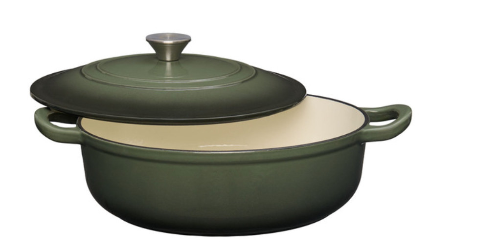Crofton Cast Iron Dutch Oven 30cm Green aldi aos tiktok viral