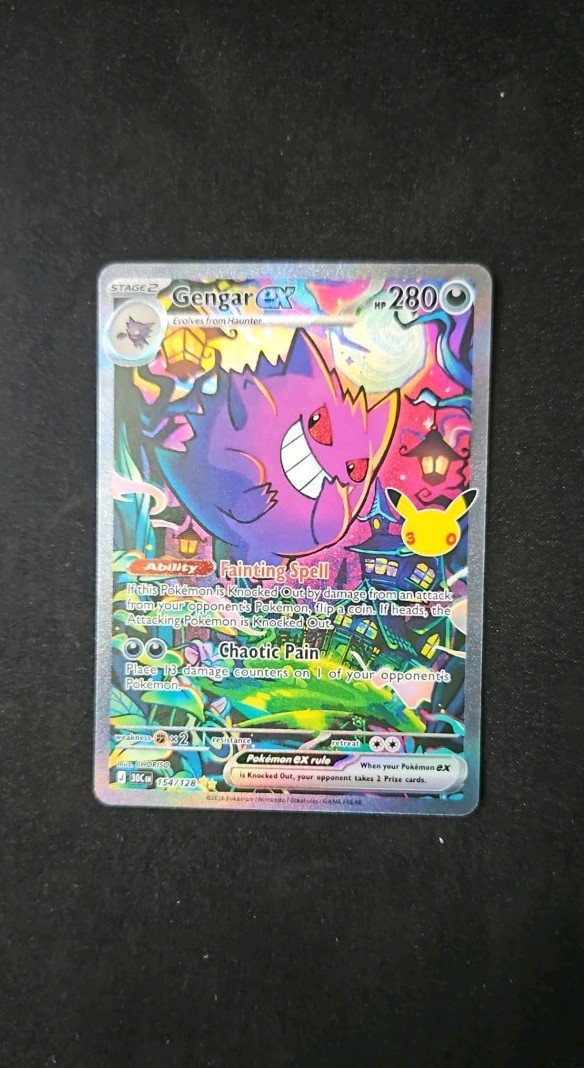Pokemon 30th Celebrations Anniversary 30C 154/128 Gengar ex SIR