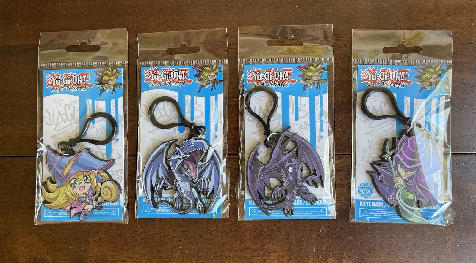 Yu-Gi-Oh Super Deformed Keychains - Set Of 4 - NEW