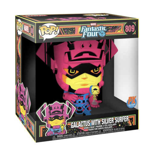✅🔥POP JUMBO MARVEL: GALACTUS W/SILVER SURFER BLACKLIGHT 10\