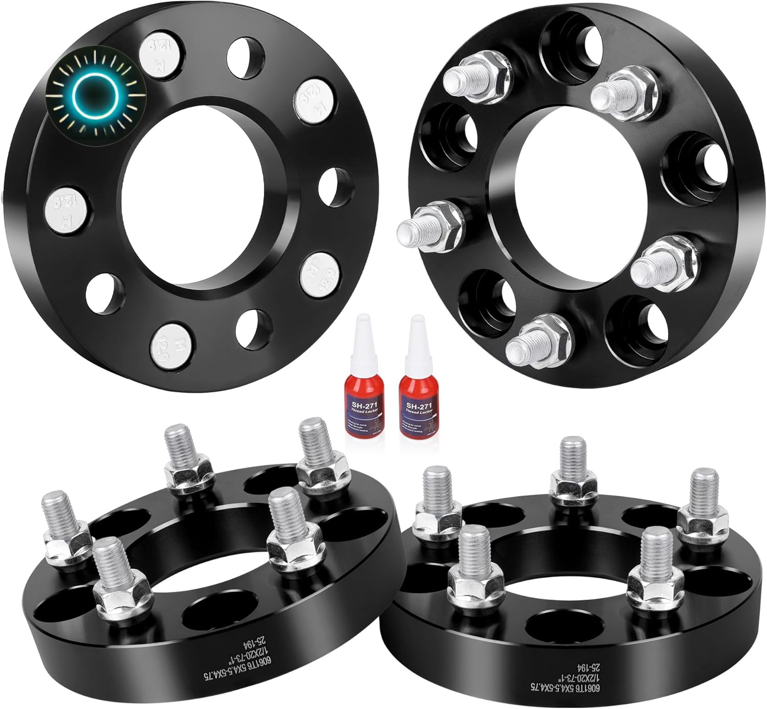 5x114.3 to 5x120 Wheel Adapters (4pc 15mm Thick) Hubcentric 15mm (4pcs) NEW