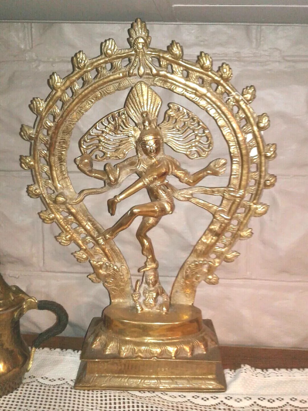 Holy Siva Antique Solid Brass Shiva Statue Giver Taker of Life Dancing Nataraja