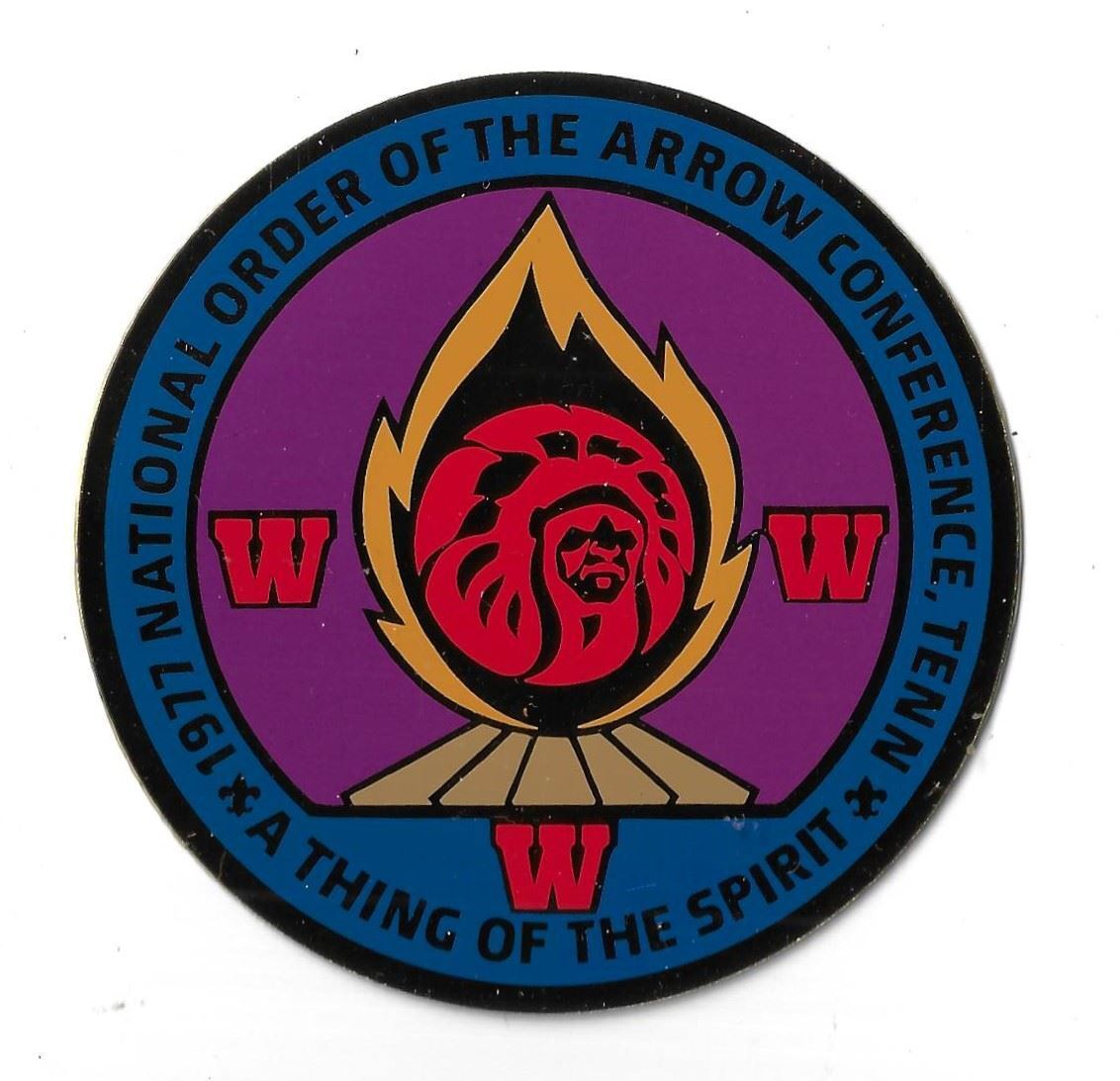 1977 NOAC, Tennessee A Thing Of The Spirit Metal Decal [ND-372]
