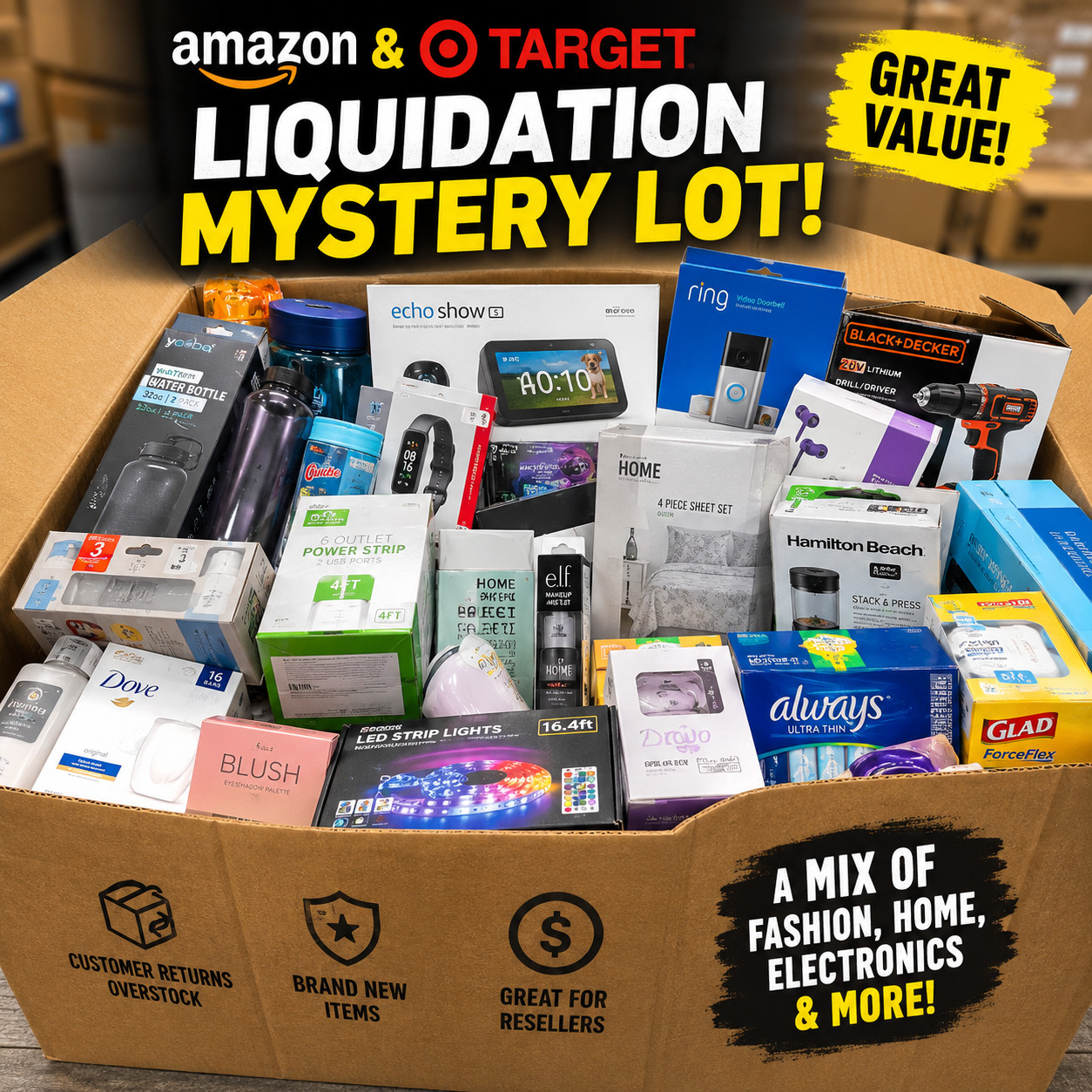 Target Liquidation Mystery Box – Mixed Retail Merchandise Bundle