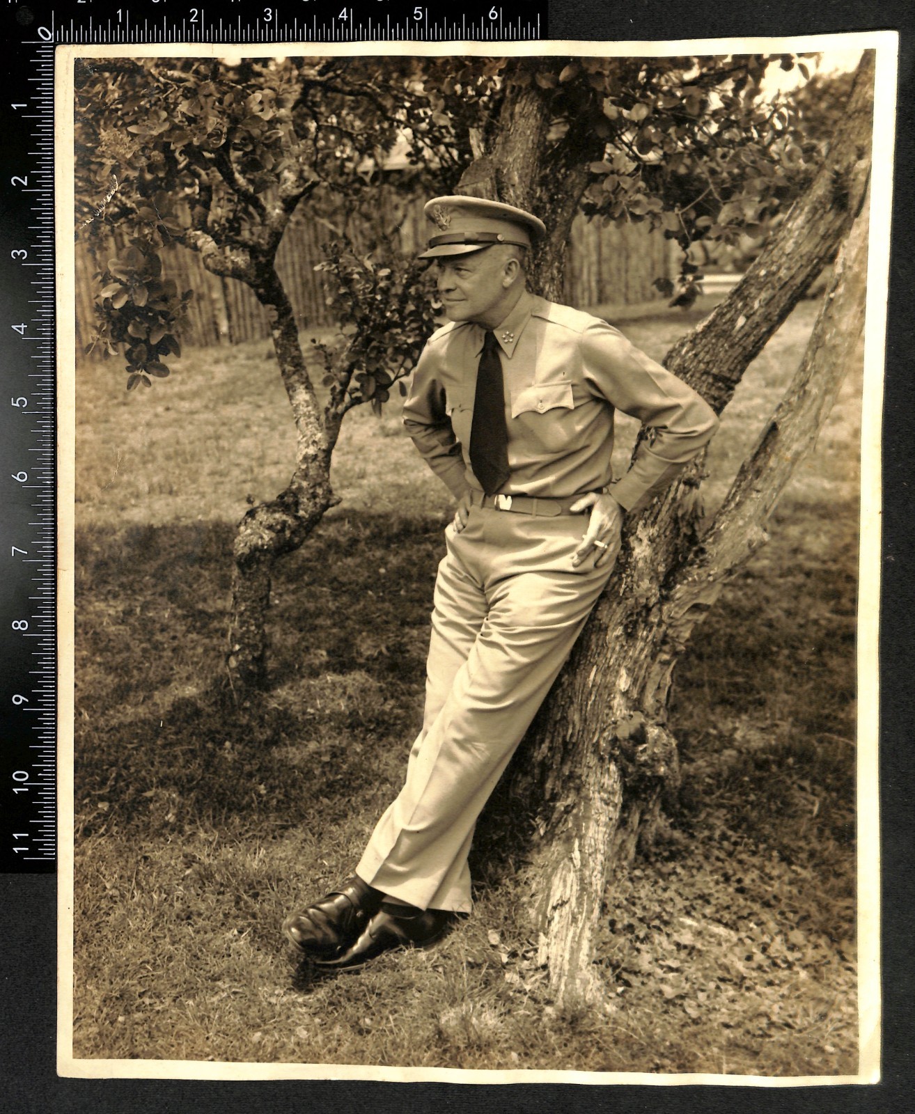 Dwight D Eisenhower 1946 Kilauea Hawaii US Army Signal Corps 11x14 Photo Type 1?