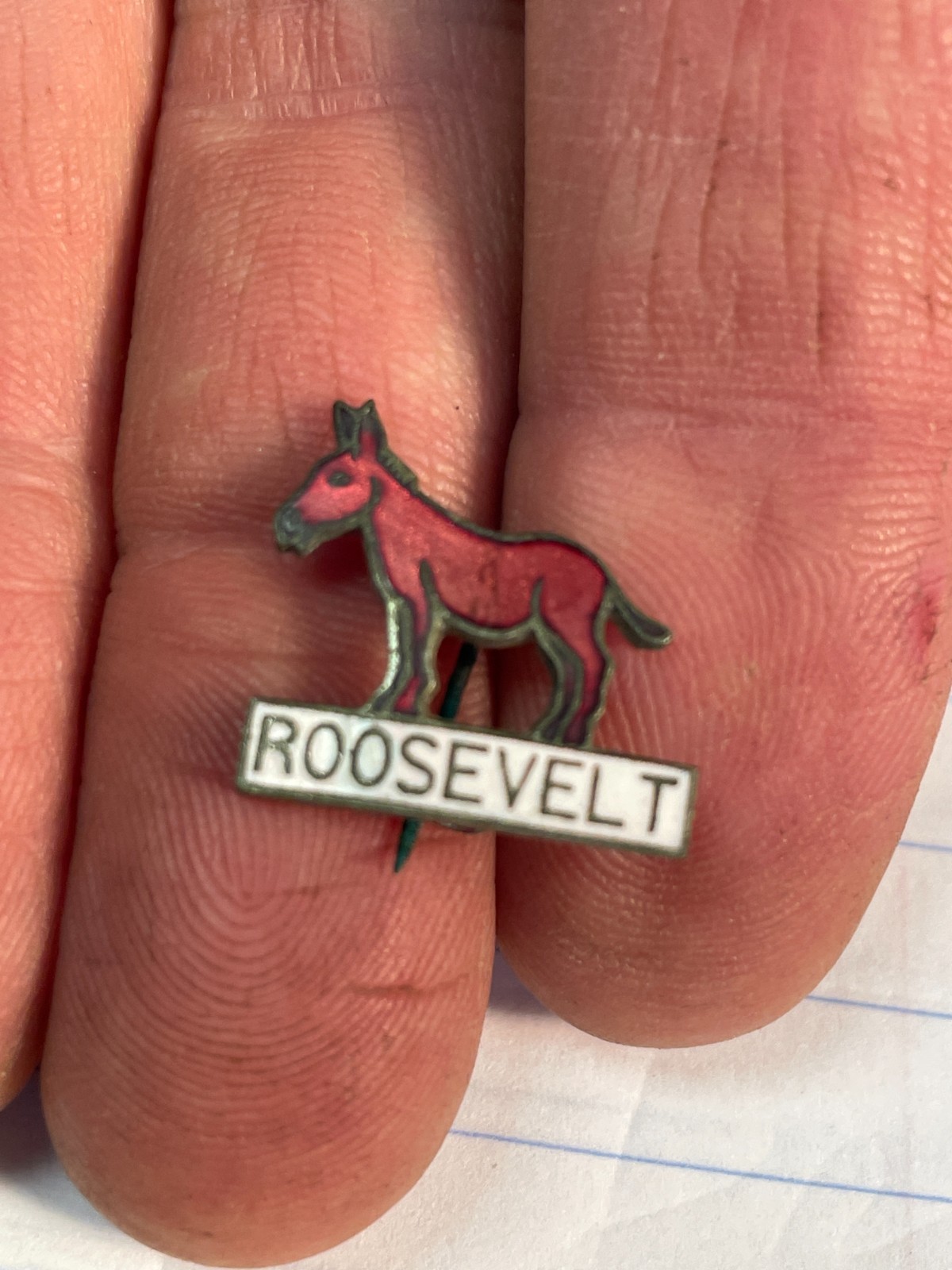 1930's Roosevelt Metal Political Pin