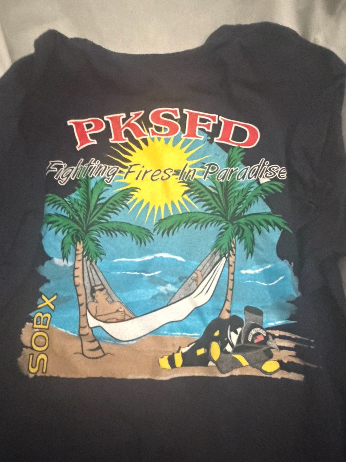 Gildan Ultra Cotton Pine Knoll Shores NC Fire/EMS Station 64-65 T-Shirt